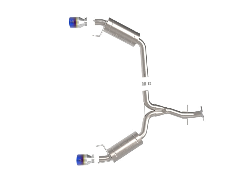 aFe POWER Takeda 06-13 Lexus IS250/IS350 SS Axle-Back Exhaust w/ Blue Flame Tips aFe