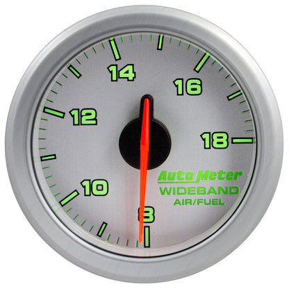 Autometer Airdrive 2-1/6in Wideband Air / Fuel Gauge 10:1-17:1 ARF Range - Silver 9178-UL