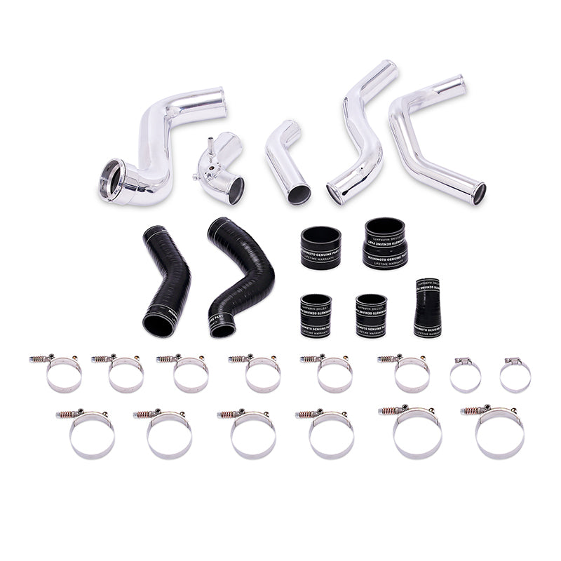 Mishimoto 2011-2014 Ford F-150 EcoBoost Silver Intercooler w/ Polished Pipes - eliteracefab.com