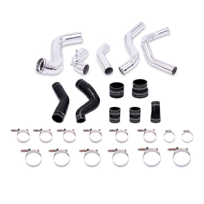 Mishimoto 2011-2014 Ford F-150 EcoBoost Silver Intercooler w/ Polished Pipes - eliteracefab.com