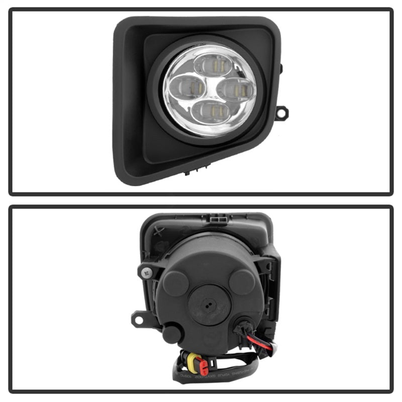 Spyder Toyota Tundra 2014-2016 Daytime DRL LED Running Fog Lights w/Switch Clear FL-DRL-TTU14-C - eliteracefab.com