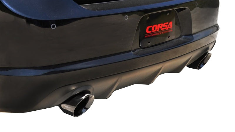 Corsa 12-13 Dodge Charger SRT-8 6.4L V8 Black Xtreme Cat-Back Exhaust - eliteracefab.com