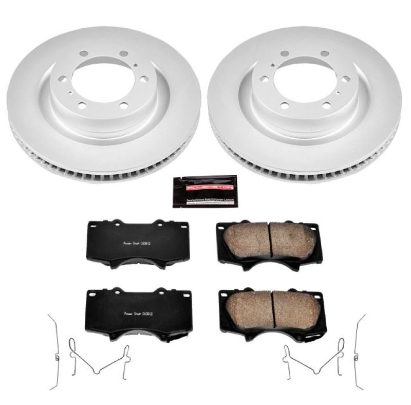 Power Stop 10-19 Lexus GX460 Front Z17 Evolution Geomet Coated Brake Kit PowerStop