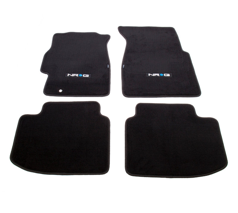 NRG Floor Mats NRG Logo 4-Piece Honda Civic Coupe | Hatchback 1996-2000 - eliteracefab.com