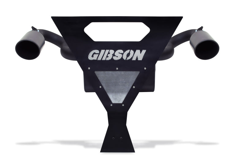 Gibson 16-17 Yamaha YXZ1000R Base 2.25in Dual Exhaust - Black Ceramic Gibson