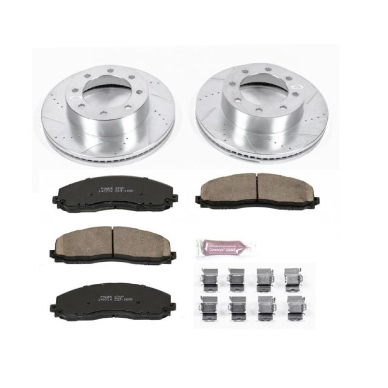 Power Stop 13-19 Ford F-250 Super Duty Front Z23 Evolution Sport Brake Kit - eliteracefab.com