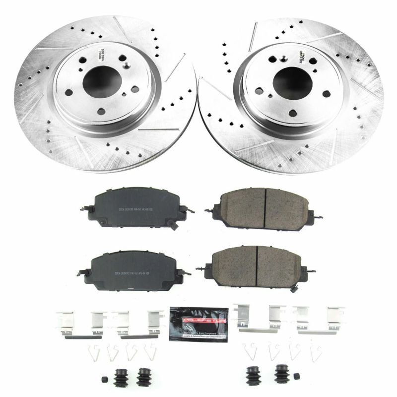 Power Stop 17-18 Honda CR-V Front Z23 Evolution Sport Brake Kit - eliteracefab.com