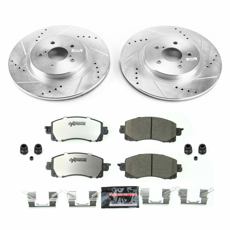 Power Stop 18-19 Subaru Crosstrek Front Z26 Street Warrior Brake Kit - eliteracefab.com