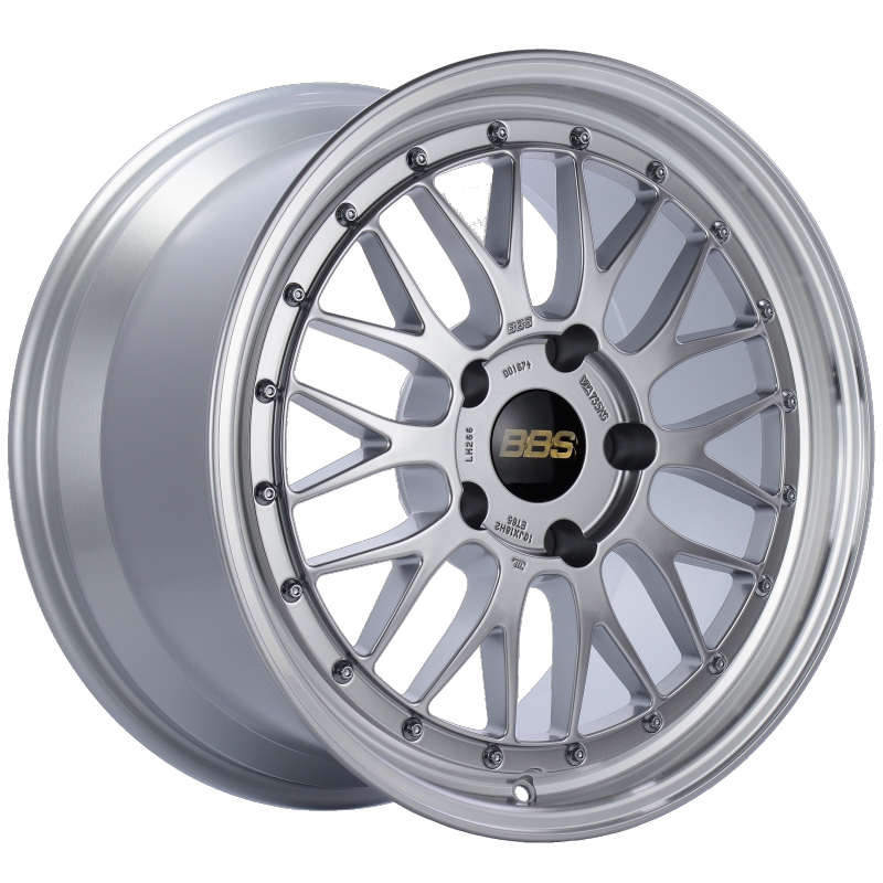 BBS LM 18x10 5x130 ET65 CB71.6 Diamond Silver Center Diamond Cut Lip Wheel BBS