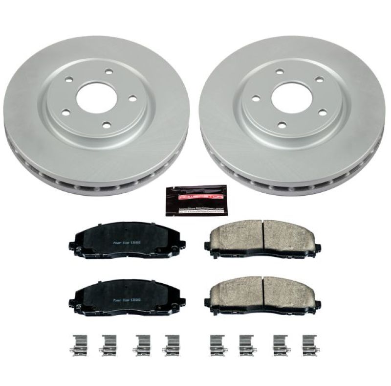 Power Stop 17-19 Chrysler Pacifica Front Z17 Evolution Geomet Coated Brake Kit - eliteracefab.com