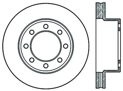 StopTech 09-12 Dodge Ram 2500 PU 2WD/4WD / 09-12 Ram 3500 PU 4WD Slotted Right Front CRYO Brake Rot Stoptech