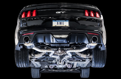 AWE Tuning S550 Mustang GT Cat-back Exhaust - Touring Edition (Chrome Silver Tips) AWE Tuning