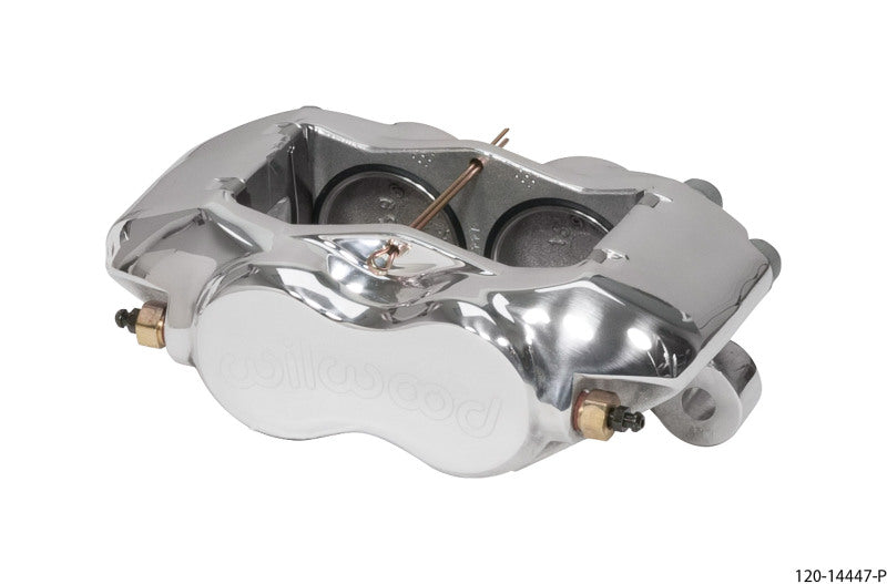Wilwood Caliper-Forged DynaliteI w/Dust Seal-Polished 1.75in Pistons .81in Disc Wilwood