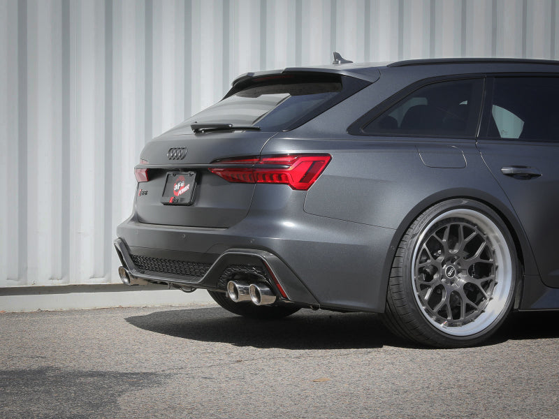 aFe 20-22 Audi RS6 Avant V8 4L(tt) MACH Force-Xp 3in to 2.5in 304 SS Cat-Back Exhaust w/Polished Tip aFe