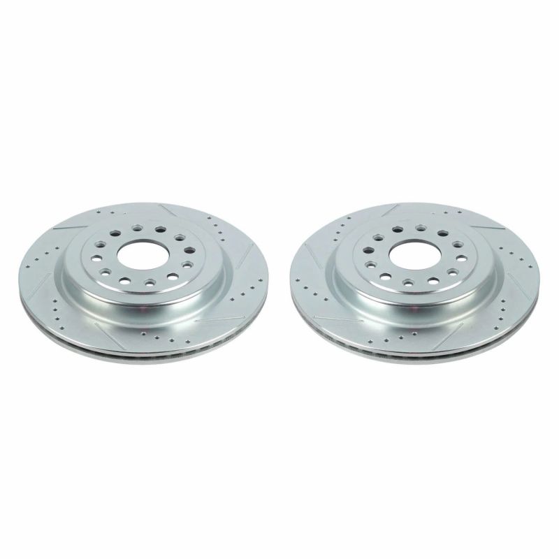 Power Stop 19-20 Ram 1500 Rear Evolution Drilled & Slotted Rotors - Pair - eliteracefab.com