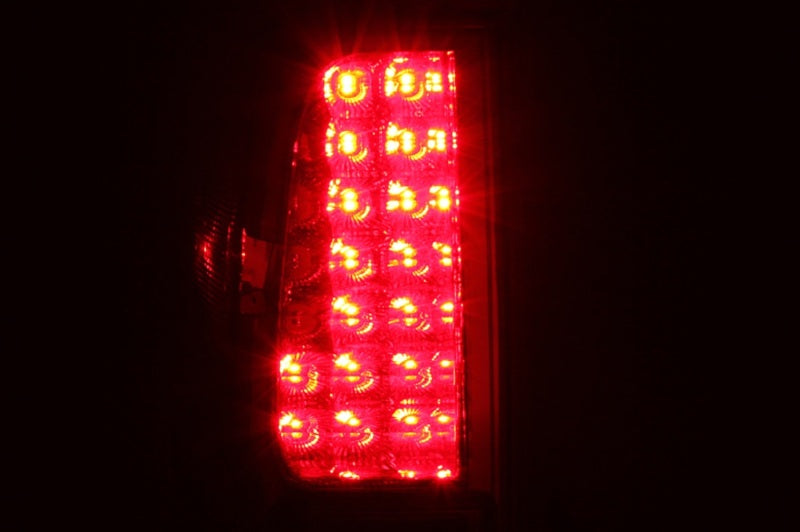 ANZO USA Nissan Frontier Led Taillights Red/Smoke; 2005-2008 - eliteracefab.com