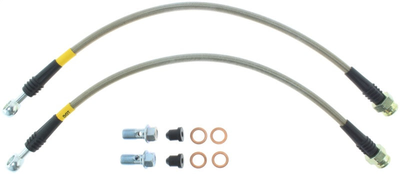 StopTech 06-10 Chevrolet Corvette Z06 Stainless Steel Rear Brake Lines - eliteracefab.com