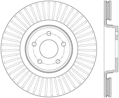 StopTech 14.5+ Ford Focus ST Front Left Slotted Performance Rotor - eliteracefab.com