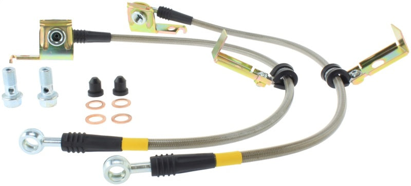 StopTech 95-00 Dodge Viper Stainless Steel Rear Brake Line Kit - eliteracefab.com