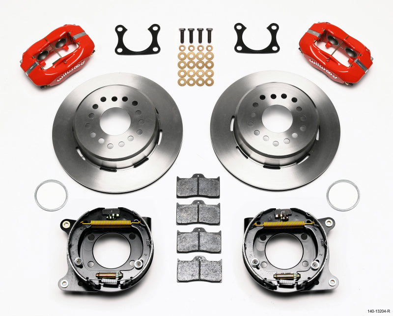 Wilwood Forged Dynalite P/S Park Brake Kit Red Big Ford 2.36in Offset Wilwood