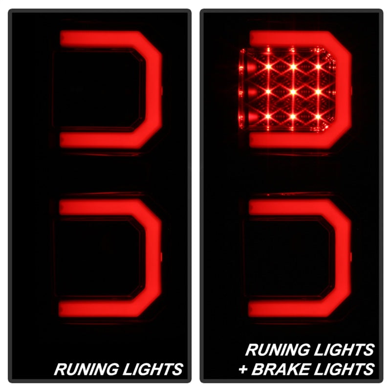 Spyder 07-13 Toyota Tundra V2 Light Bar LED Tail Lights - Smoke ALT-YD-TTU07V2-LB-BSM - eliteracefab.com