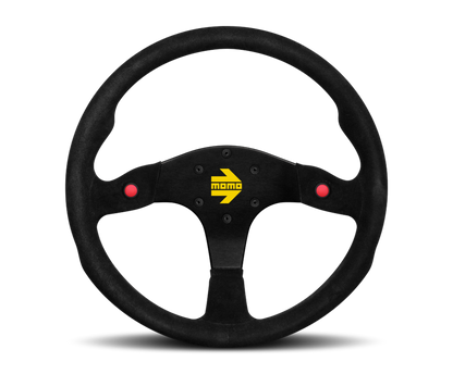 Momo MOD80 Steering Wheel 350 mm -  Black Suede/Black Spokes MOMO