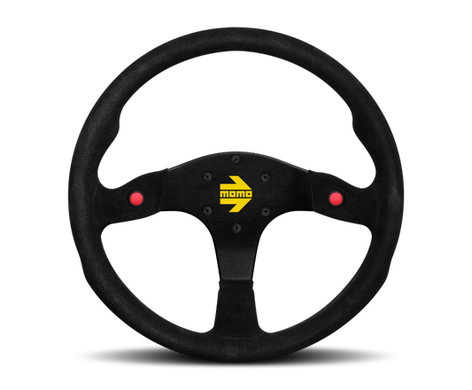 Momo MOD80 Steering Wheel 350 mm -  Black Suede/Black Spokes MOMO