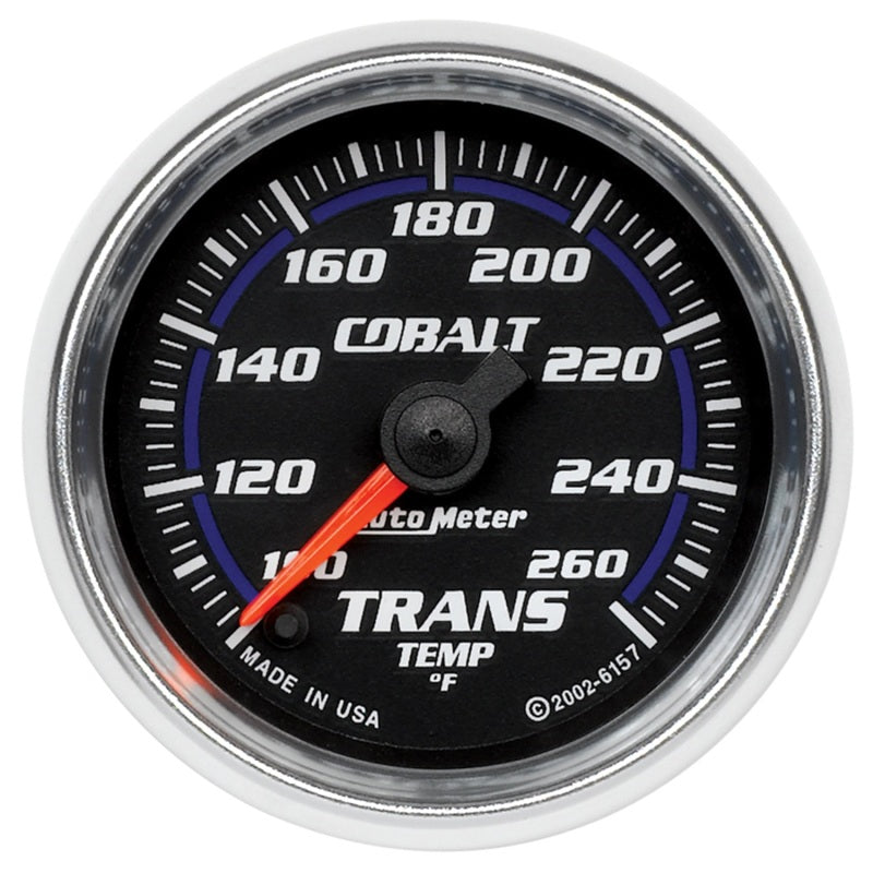 Autometer Cobalt 52mm 100-260 Deg F Electronic Trans Temp Gauge 6157