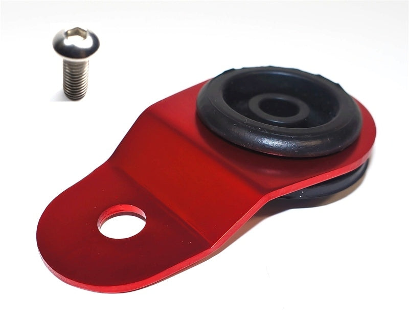 Torque Solution Radiator Mount w/ Insert (RED) : Mitsubishi Evolution 7/8/9 - eliteracefab.com