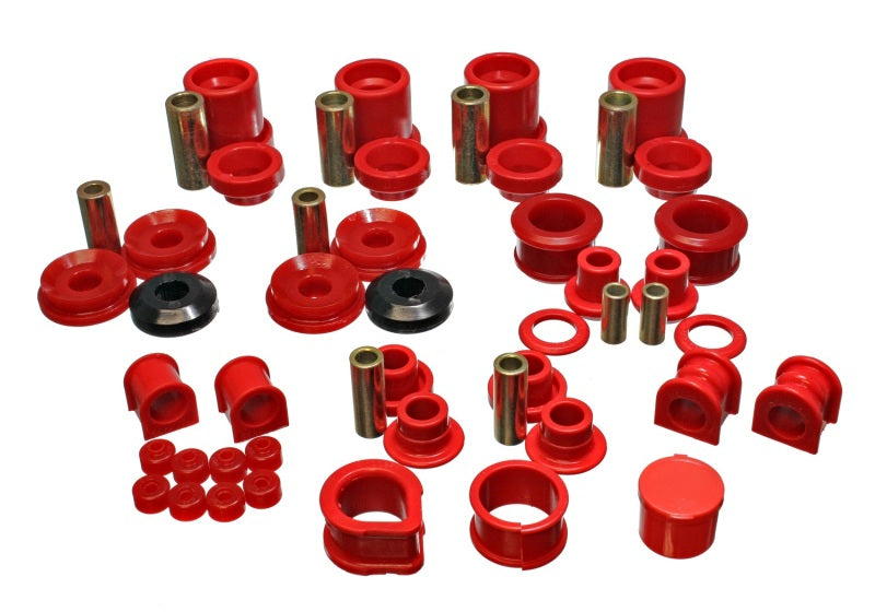 Energy Suspension 90-96 Nissan 300ZX Red Hyper-Flex Master Bushing Set (Sway bar end link bushings a - eliteracefab.com