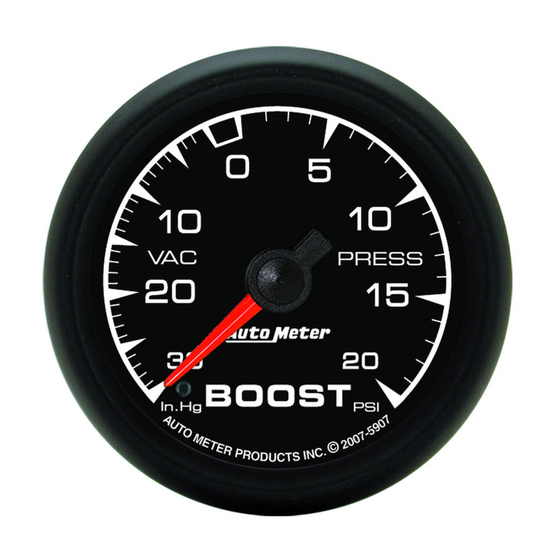 Autometer ES 52.4mm 30 In. HG/20 PSI Vacuum/Boost Gauge 5907