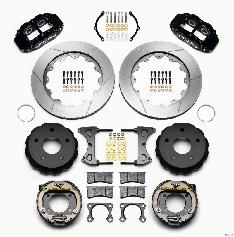Wilwood Narrow Superlite 4R Rear P-Brk Kit 14.00in Big Ford 2.00in Off Bronco 5 x 5.50 Wilwood