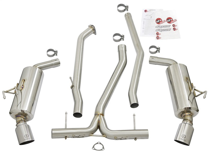 aFe POWER Takeda 16-17 Honda Civic I4-1.5L (t) 2.25-2.5in 304 SS CB Dual-Exit Exhaust Polish Tip - eliteracefab.com