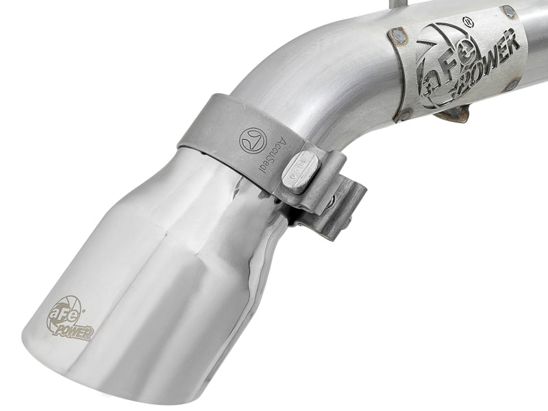 aFe MACH Force-Xp Axle-Back Exhaust System w/Polished Tip 18-20 Jeep Wrangler L4-2.0T / V6-3.6L aFe