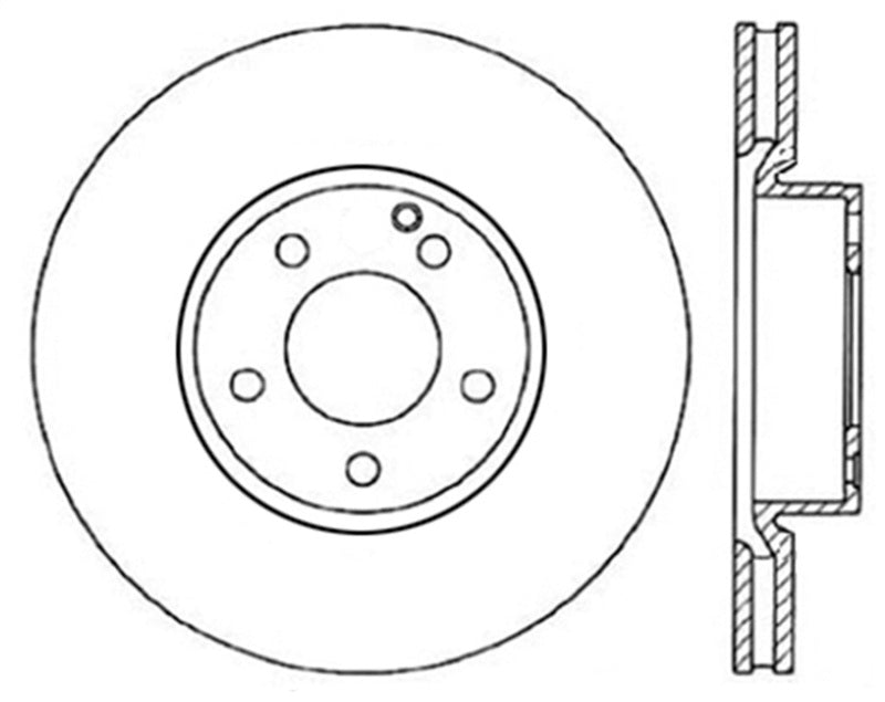 StopTech Drilled Sport Brake Rotor - eliteracefab.com