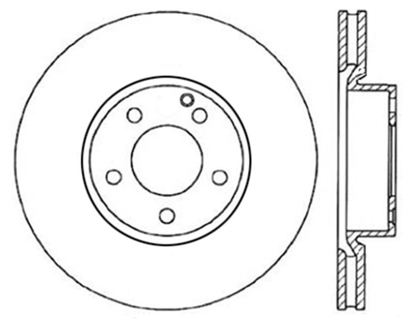 StopTech Drilled Sport Brake Rotor - eliteracefab.com