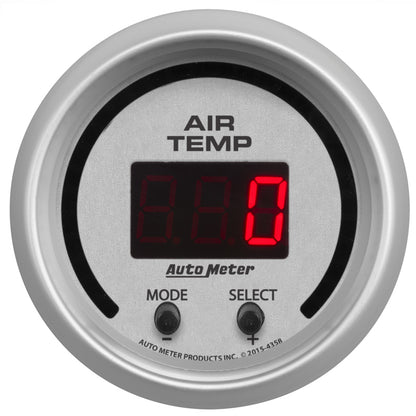 Autometer Ultra-Lite 2-1/16in 0-300 Degree F Dual Air Temp Gauge 4358