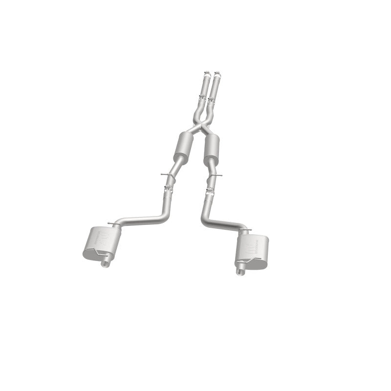 MagnaFlow Cat-Back SS 2.5in Dual Split Rear Exit (OEM Tips) 15-16 Dodge/Chrysler Charger/300 5.7L V8 Magnaflow