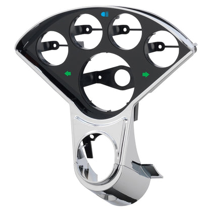 Autometer 55-56 Chevy Cars 5-Gauge Dash Panel (Fits One 3-3/8in Tach & Four 2-1/16in Gauges) 2207