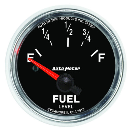 Autometer GS 52mm 0-90 ohms Short Sweep Electronic Fuel Level GM Gauge 3813