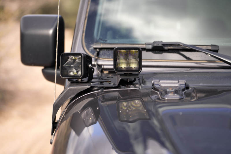 DV8 Offroad 18-25 Jeep Gladiator JT Cowl Light Bar Bracket LBJL-04