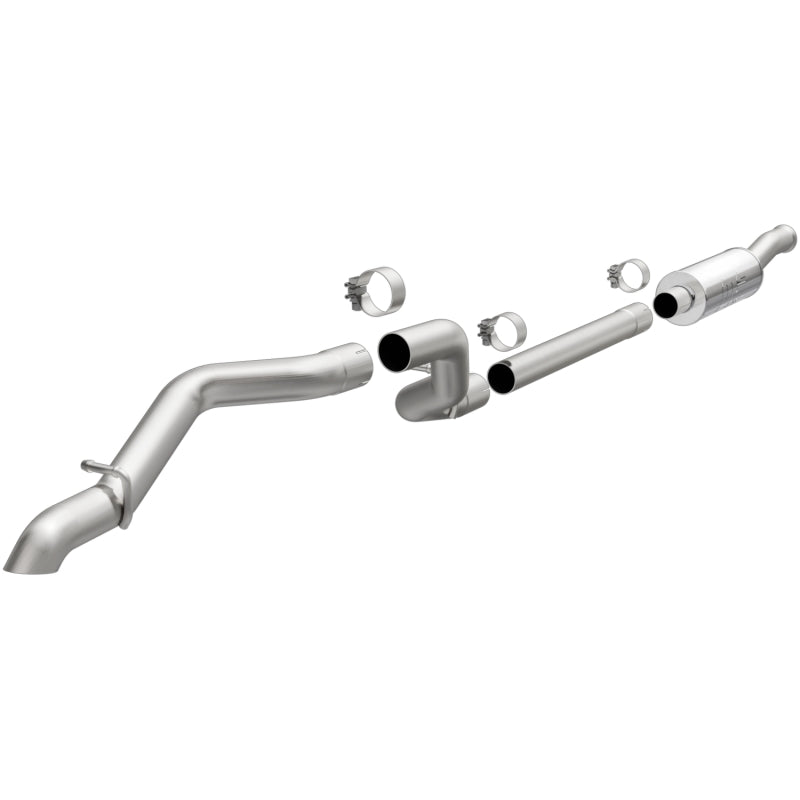 MagnaFlow Cat Back 2018 Jeep Wrangler 2.0L Rock Crawler Series Single Exit Stainless Exhaust Magnaflow