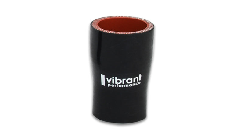Vibrant 4 Ply Aramid Reducer Coupling 2.5in I.D. x 4in I.D. - Gloss Black - eliteracefab.com