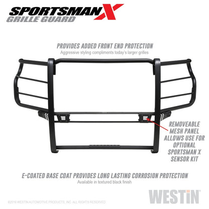 Westin 2020 Chevy Silverado 2500/3500 Sportsman X Grille Guard - Textured Black Westin