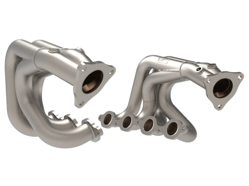 aFe Twisted 304SS Header 2020 Chevy Corvette (C8) 6.2L V8 - Titanium Ceramic Coated - eliteracefab.com