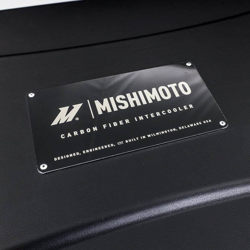 Mishimoto Universal Carbon Fiber Intercooler - Gloss Tanks - 600mm Gold Core - S-Flow - P V-Band