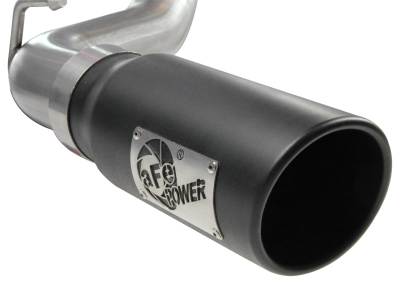 aFe MACHForce XP Exhausts Cat-Back SS-409 EXH CB Toyota Tacoma 05-13 V6-4.0L (Blk Tip) - eliteracefab.com