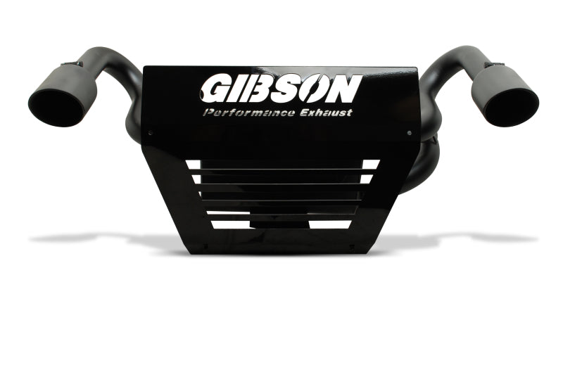 Gibson 16-18 Polaris RZR XP Turbo EPS Base 2.25in Dual Exhaust - Black Ceramic - eliteracefab.com