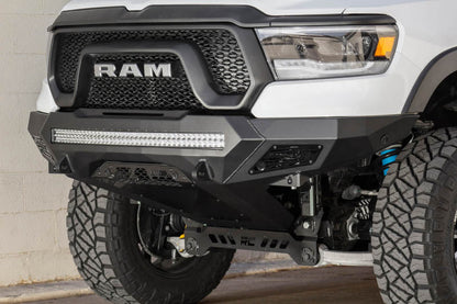 Addictive Desert Designs 2019 Ram Rebel 1500 Stealth Fighter Fr Bumper w/Parking Sensor Cutouts Addictive Desert Designs