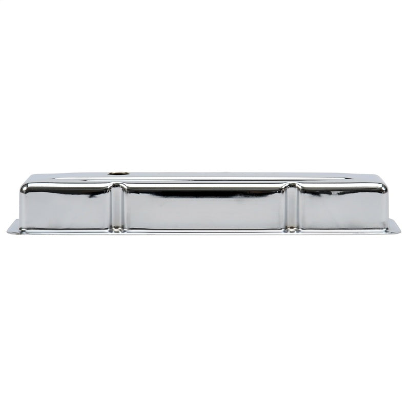 Edelbrock Valve Cover Signature Series Chevrolet 1959-1986 262-400 CI V8 Low Chrome - eliteracefab.com